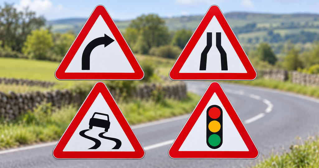 driving test signs