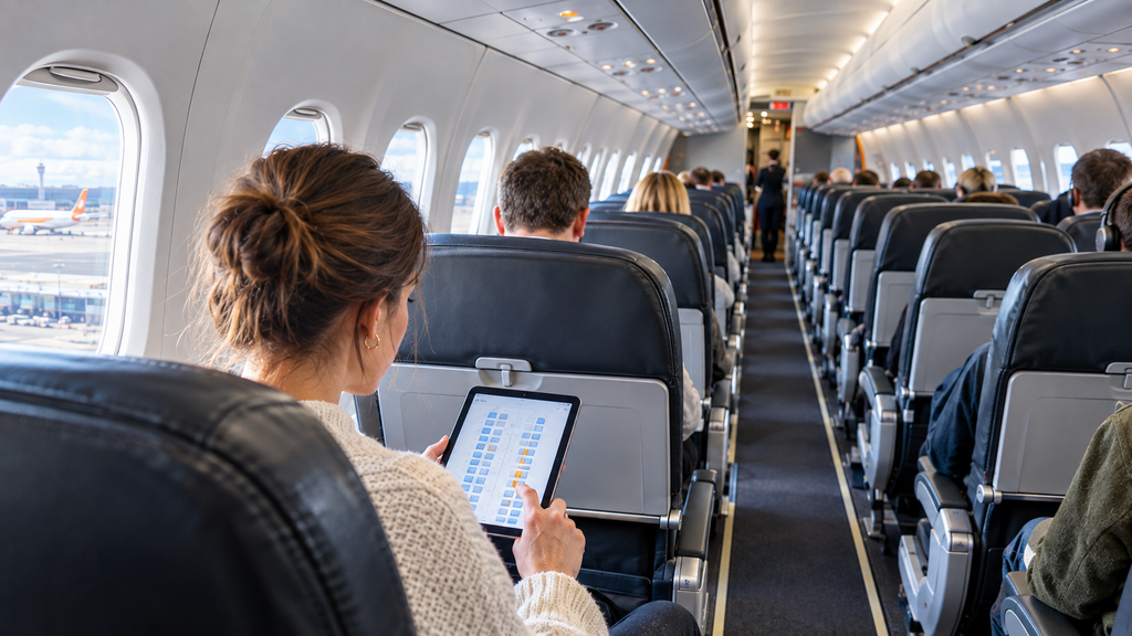 EasyJet seating map showing different aircraft cabin layouts across the airline fleet