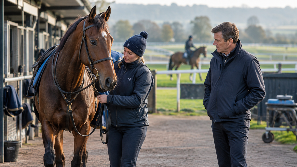 Karl Burke training methods and Fallen Angel horse progress