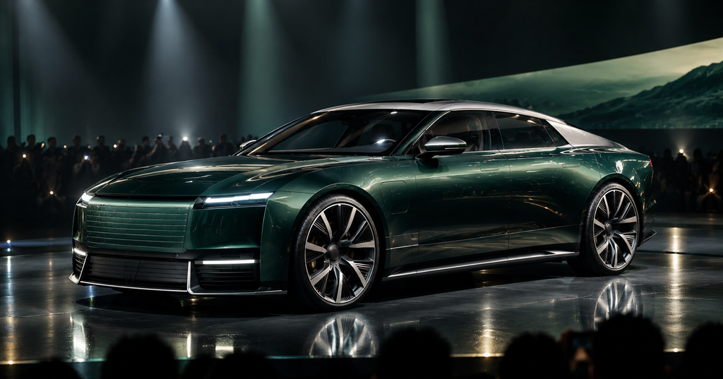 New Jaguar electric car Type 01 unveiled on stage